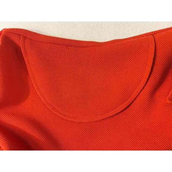 Nathalie Chaize Red Sleeveless Textured Shift Dress With Pockets 38 US Size 6 - Picture 5 of 5